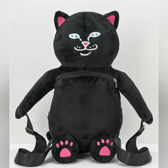 Ripndip Bags Ripndip Lord Jermal Black Plush Backback Bag